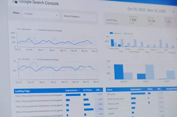 Gráficos de Google Search Console