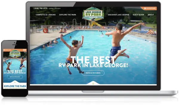 Imágenes del sitio web de LG RV Park